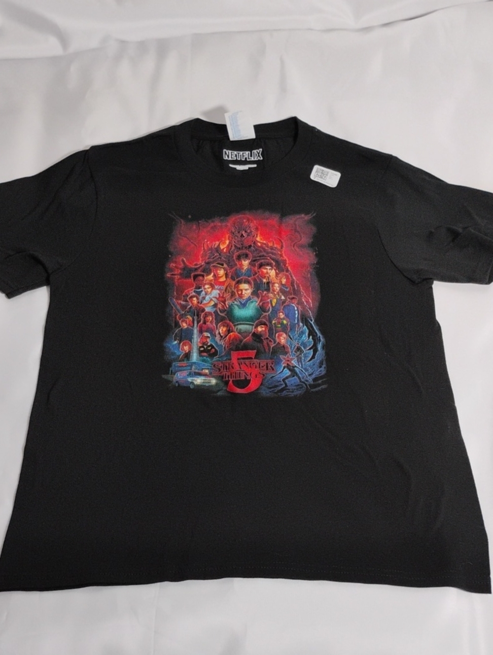 Netflix Black Stranger Things Season 3 Poster Tee